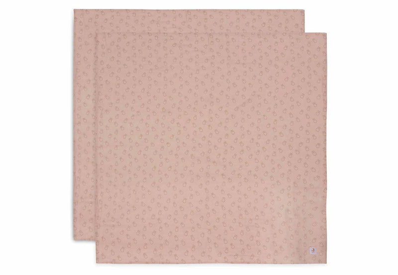 Set de 2 Mantas de muselina 115x115cm Miffy Silhouettes Wild Rose Jollein