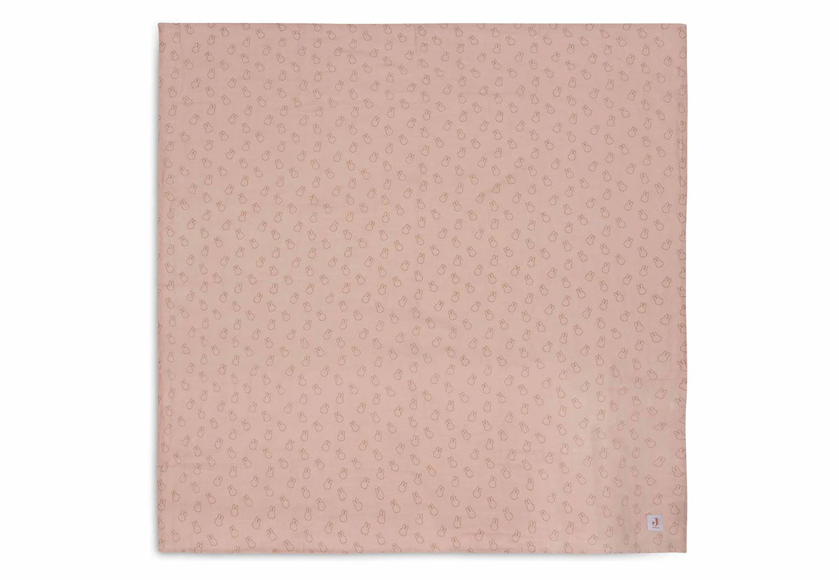 Set de 2 Mantas de muselina 115x115cm Miffy Silhouettes Wild Rose Jollein
