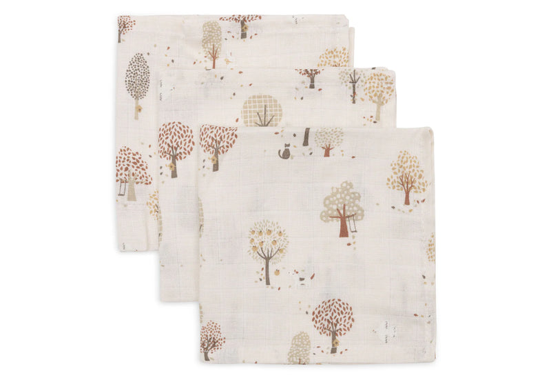 Babitas de muselina 31x31cm - Tiny Park - Pack x 3 Jollein