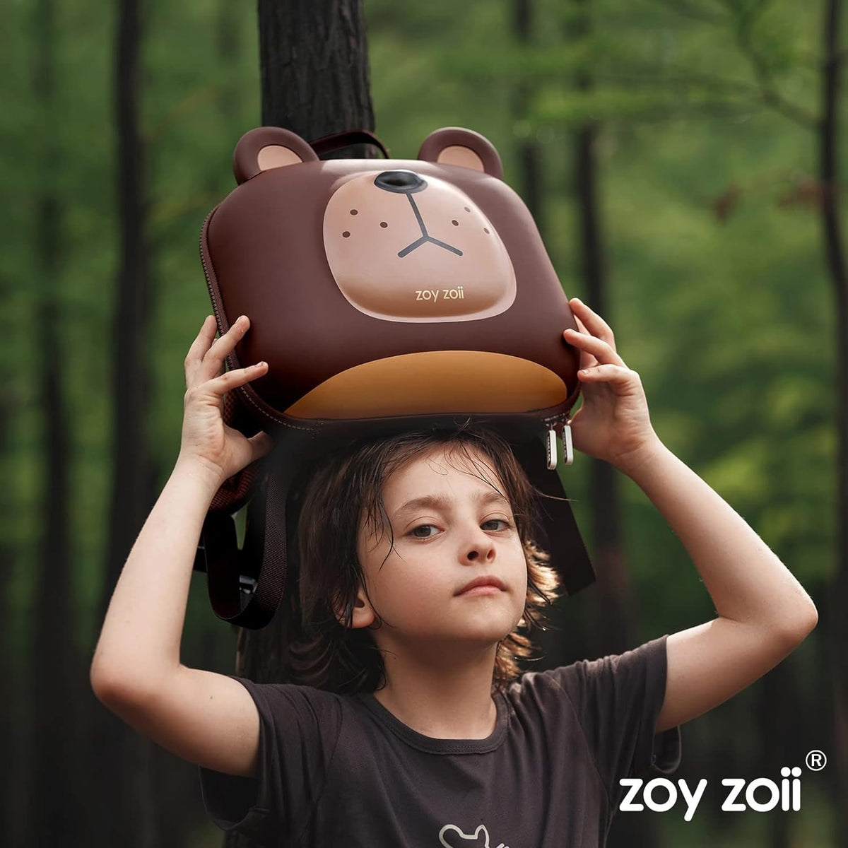 Mochila Serie Forest B18 Cute Big Bear Zoyzoii