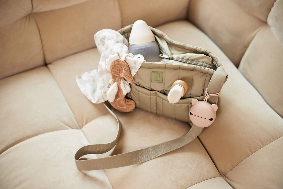 Organizador de coche Buggy Puffed - Olive Green Jollein