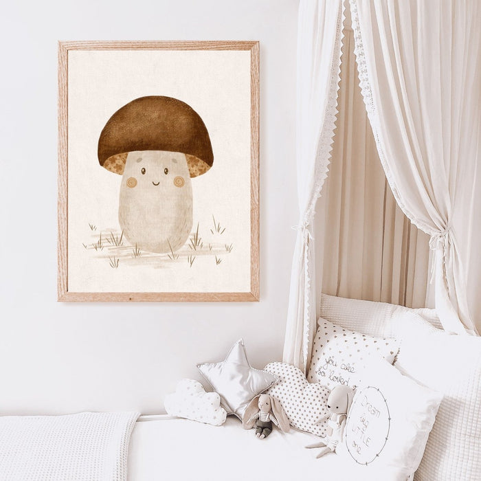 Poster Happy Mushroom by Decoindigo