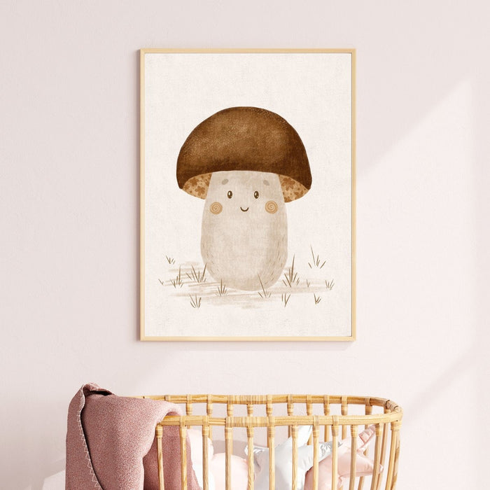 Poster Happy Mushroom by Decoindigo