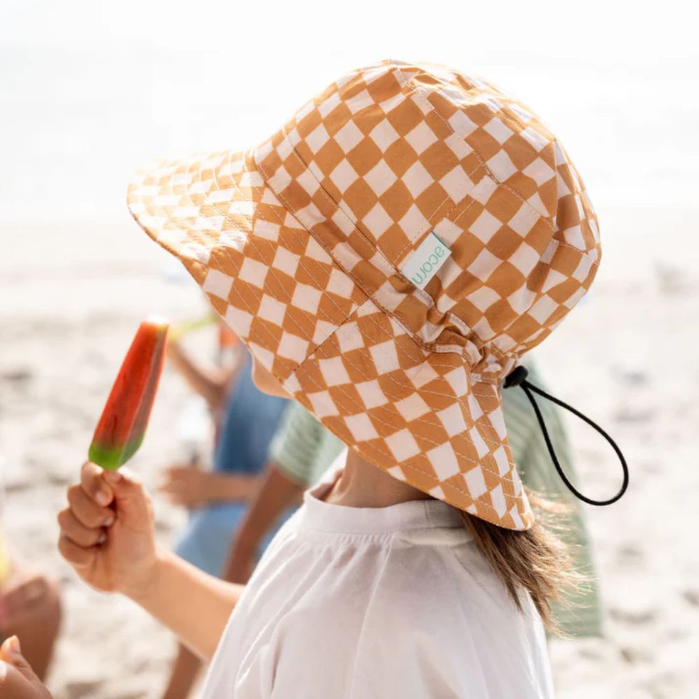 Sombrero de sol tipo pescador ala ancha UPF50+ Checkmate Acorn