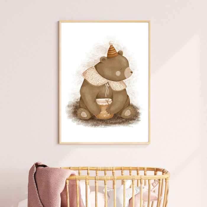 Poster Happy Bear by Decoindigo