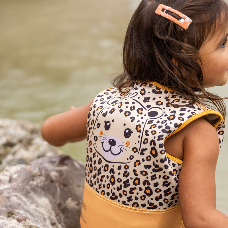 Chaleco de Natación Leopard Beige 18-30 kg Swim Essentials