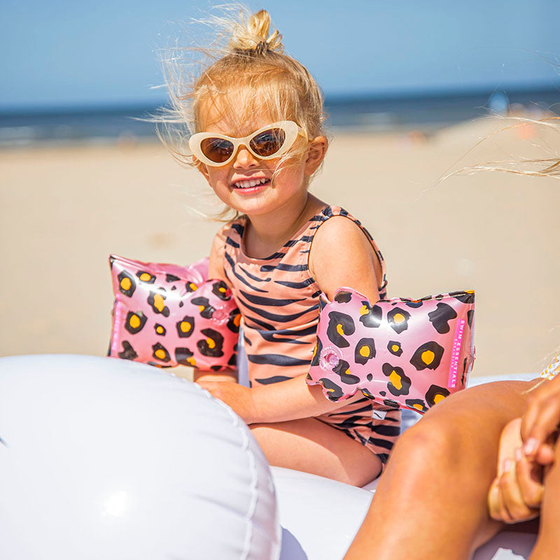 Flotador de brazos 2-6 años Leopard Rose Gold Swim Essentials