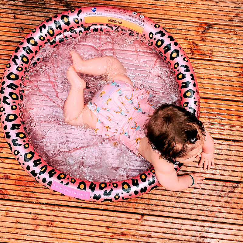 Piscina Inflable 60 cm Leopard Rose Gold Swim Essentials