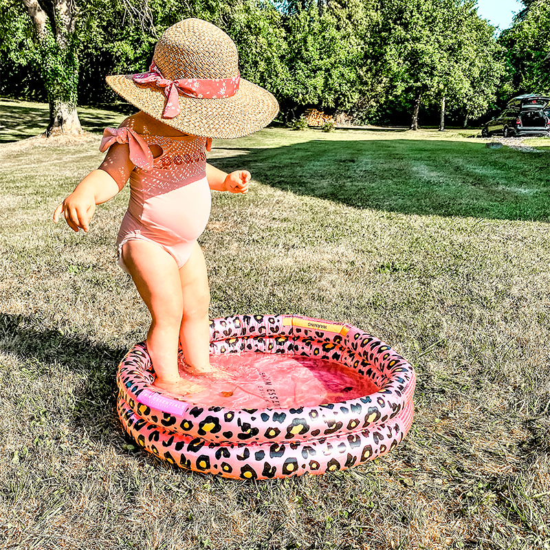 Piscina Inflable 60 cm Leopard Rose Gold Swim Essentials