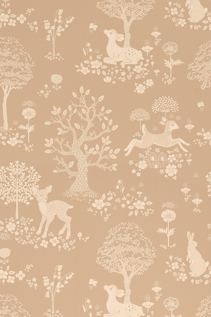 Wallpaper Summer Fields Marron Suave