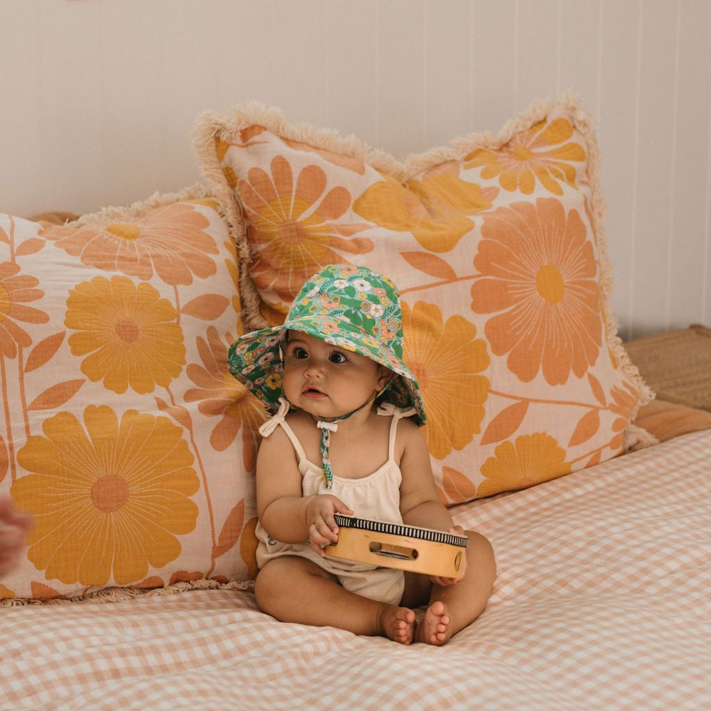 Sombrero de sol de ala ancha UPF50+ para bebé Eden Acorn