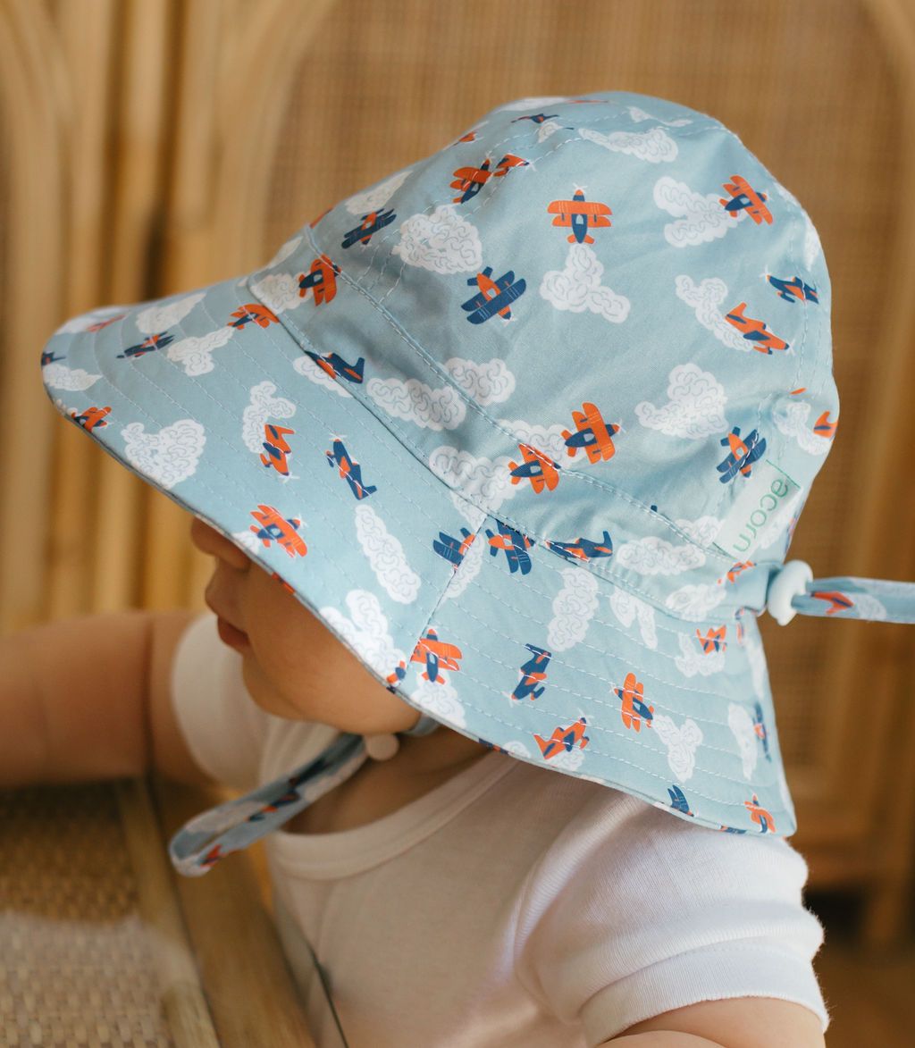Sombrero de sol de ala ancha UPF50+ para bebé High Flyers Acorn