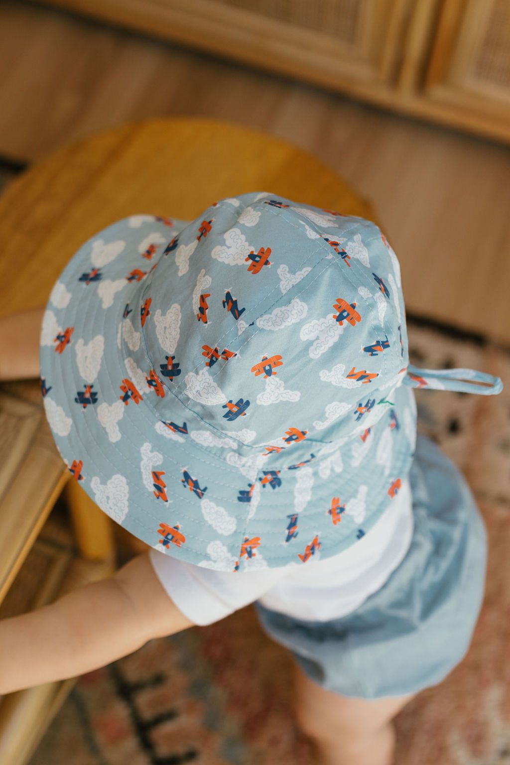 Sombrero de sol de ala ancha UPF50+ para bebé High Flyers Acorn