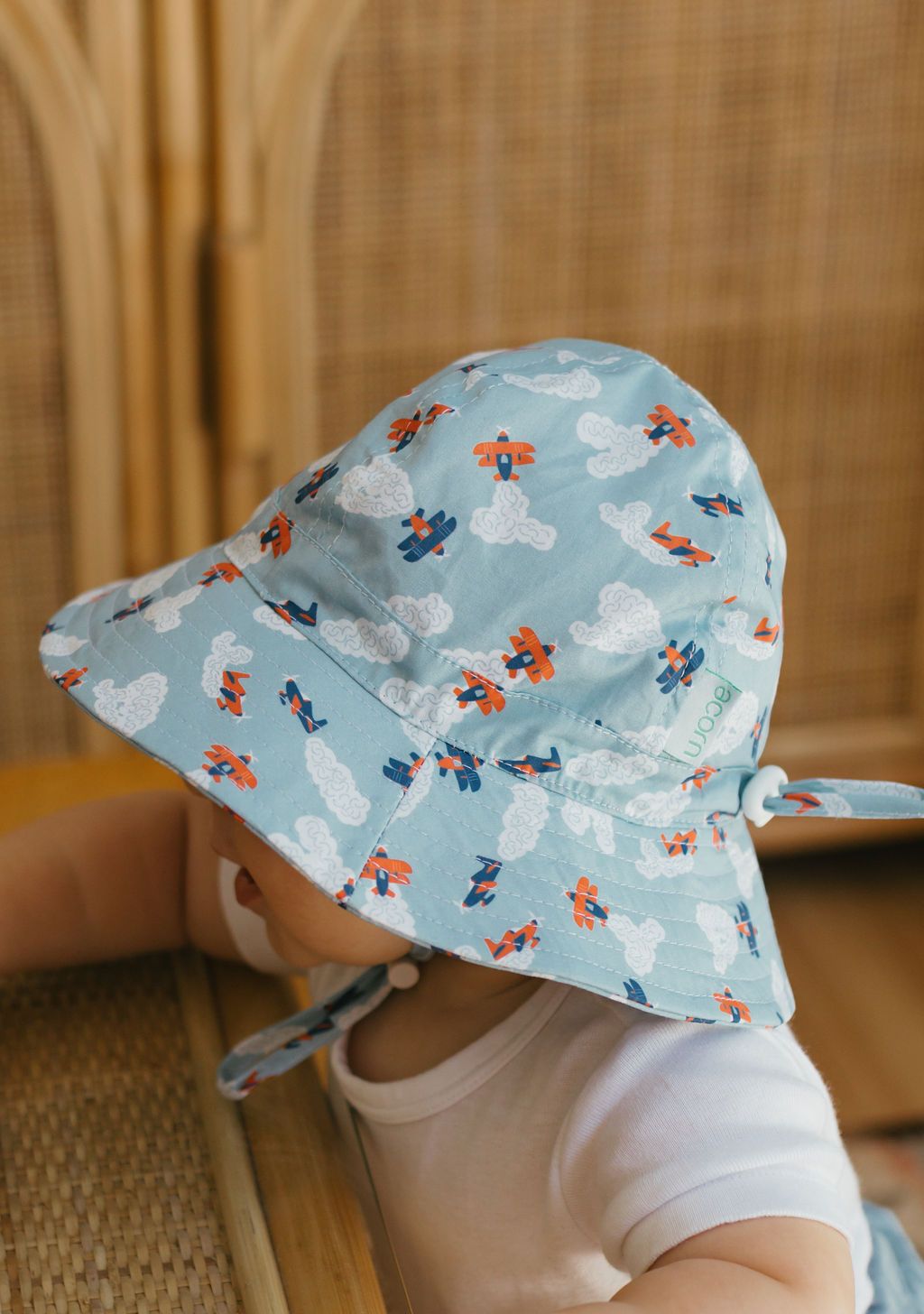 Sombrero de sol de ala ancha UPF50+ para bebé High Flyers Acorn