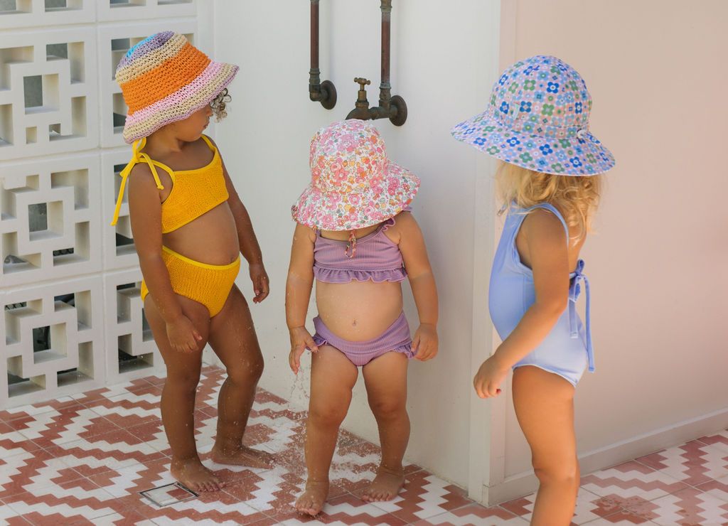 Sombrero de sol de ala ancha UPF50+ Flower Child Acorn