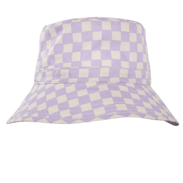 Sombrero tipo pescador ala extra ancha UPF50+ Lavender Checks Acorn